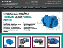 Tablet Screenshot of potenciaelectromecanica.com